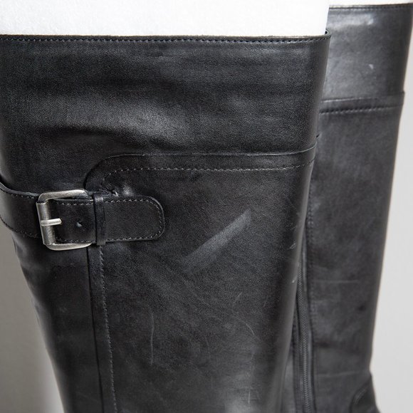 Nine West Ladies Vasookie Riding Boot with Buckles - Picture 2 of 7